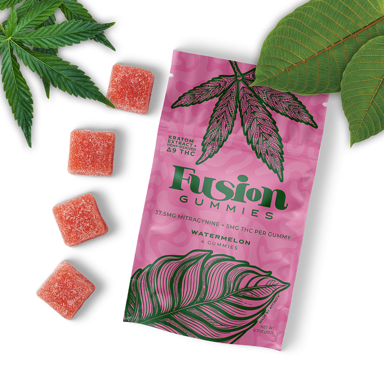 Affinity Fusion Gummies (4 ct) Kratom + THC