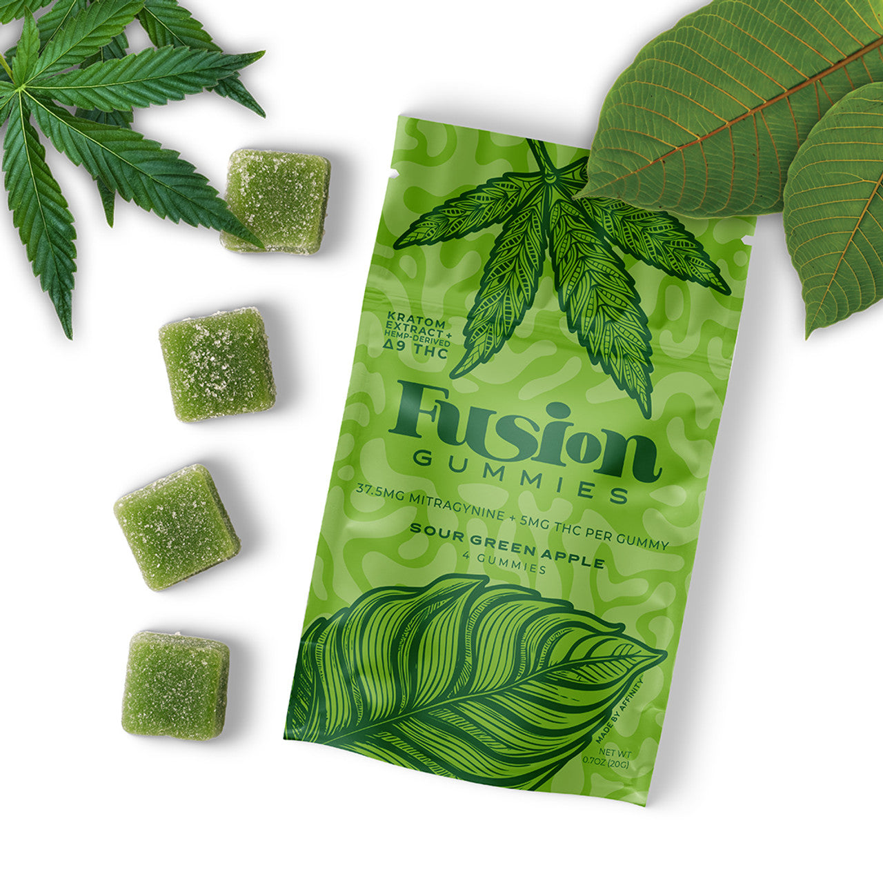Affinity Fusion Gummies (4 ct) Kratom + THC